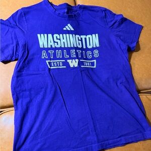 adidas Purple Washington Athletics Crewneck Tee
